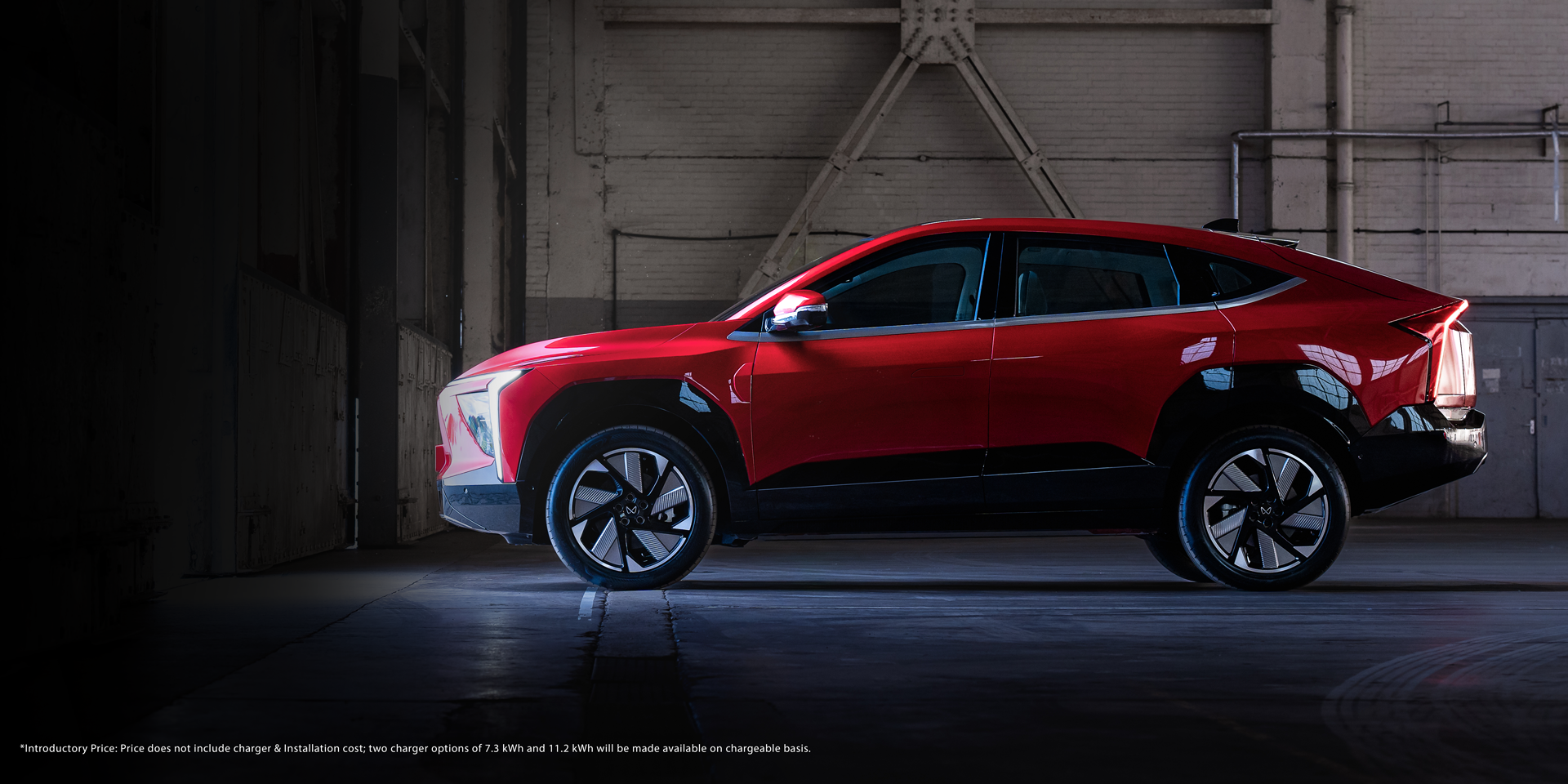 Electric SUV XEV 9e Tango Red Left Side View